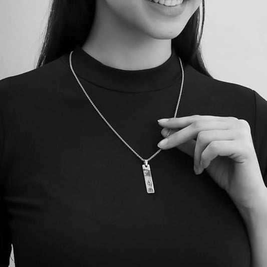 Eye Engraving Pendant - both side print