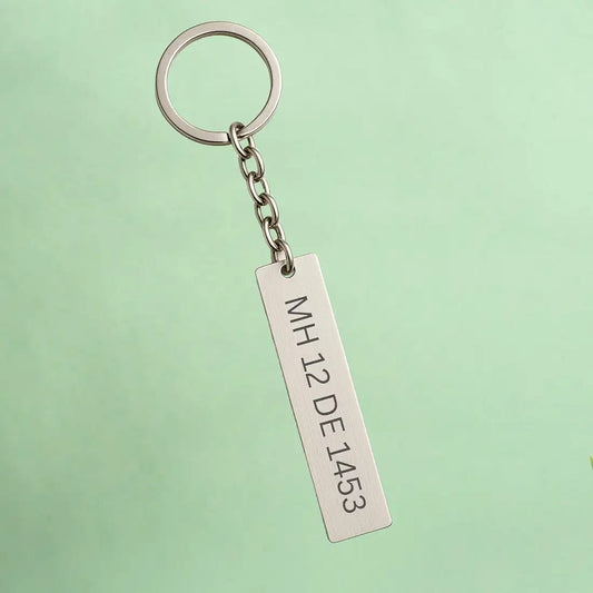Personalised name engraved keychain