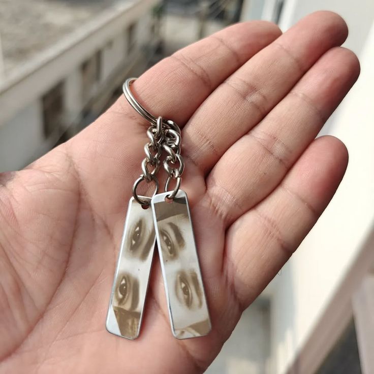 Both eye customised keychains